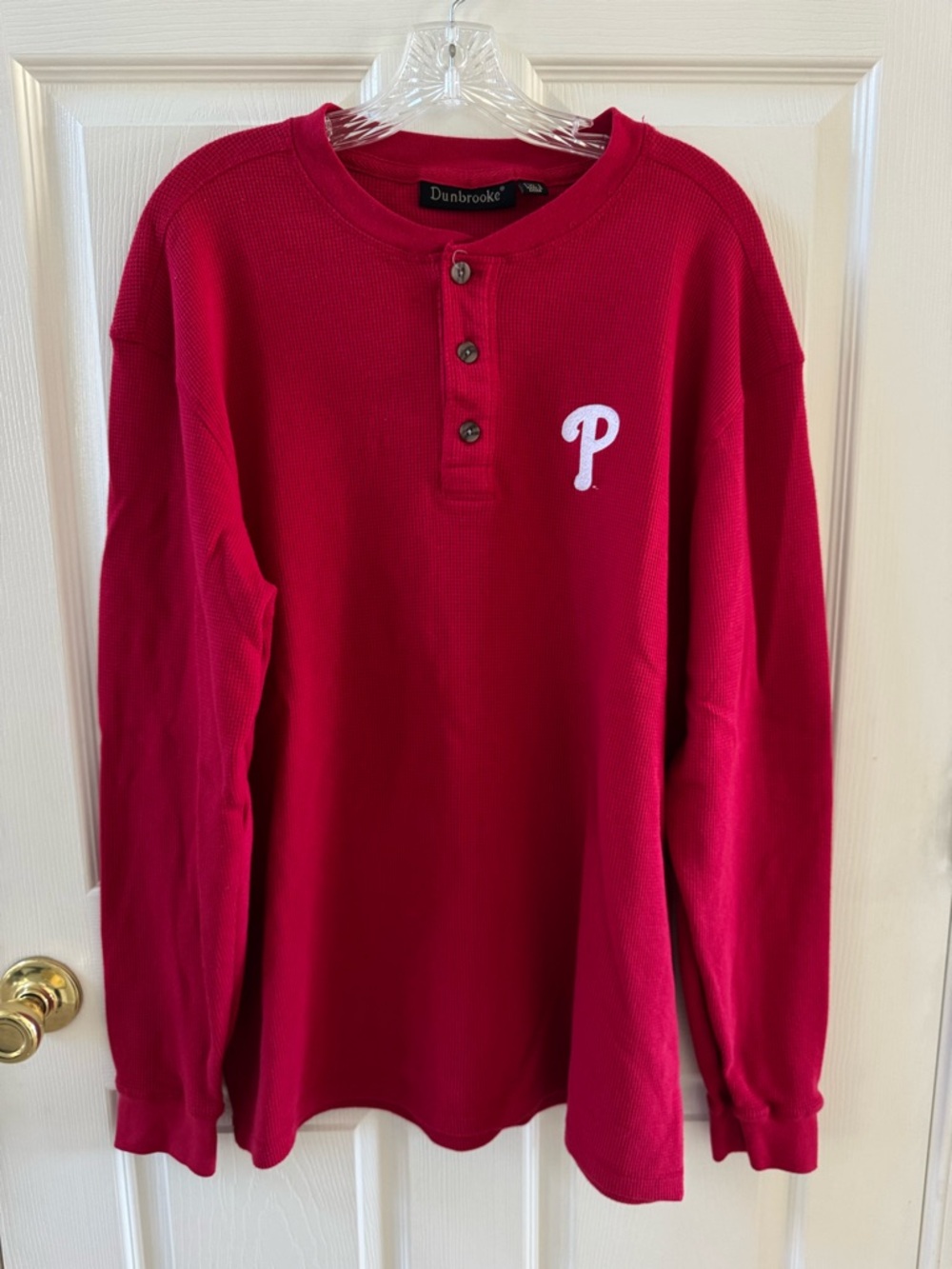 Phillies Waffle Henley - XL